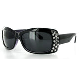 Sunburst PL7384 Polarized Designer Sunglasses are Inlaid with Austrian Crystals