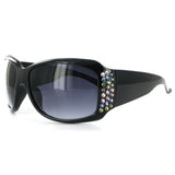 "Broadway 7381" Women's Fashion Sunglasses with Colorful Austrian Crystals