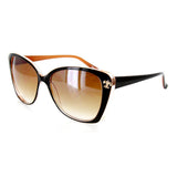 "Nouveau" Designer Sunglasses Oversized Lenses and Fleur de Lis Emblem 100%UV