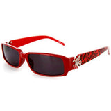Cabaret Fashion Full Reading Sunglasses with Animal Print and Fleur de Lis for Youthful, Stylish Women