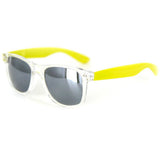 "Popstar" Neon Retro Wayfarer Unisex Sunglasses with Mirrored Frames and Lenses - Aloha Eyes
 - 7