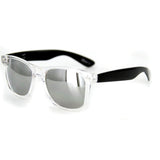 "Popstar" Neon Retro Wayfarer Unisex Sunglasses with Mirrored Frames and Lenses - Aloha Eyes
 - 2