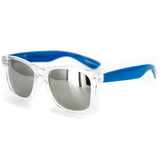 "Popstar" Neon Retro Wayfarer Unisex Sunglasses with Mirrored Frames and Lenses - Aloha Eyes
 - 3