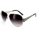 "Coastline" Designer-Inspired Aviator Sunglasses with Swarovski Crystals - Aloha Eyes
 - 2
