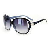 Amore Women's Designer Inspired Sunglasses with Stylish Heart Emblem Frames