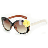 "Flower Power" Cute New Polka-Dot & Flower Sunglasses are All the Rage! - 100%UV