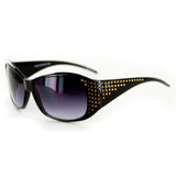 "Plaza" Designer Sunglasses Fun Faux Crystals Medium Lenses Protect 100%UV - Aloha Eyes
 - 2