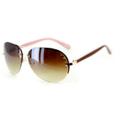 "Star Studded" Aviator Sunglasses - Crystals, Studs, Matching Color Lens -100%UV