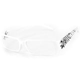 "Cabaret" Trendy Reading Glasses with Fleur De Lis emblem and Animal Print Temples by Ritzy Readers