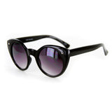 "Retro Cat" Vintage-Inspired Cat-Eye Sunglasses (Black w/ Smoke)