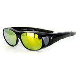 "Hideaways Small" Over-Prescription Polarized Sunglasses w/ Mirrored Lens - Aloha Eyes
 - 4