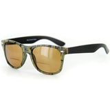 "Camo "Wayfarer" Fashion Bifocal Sunglasses for Men and Women