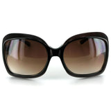 Ibiza 1924 Women's Designer Sunglasses with Unique Stylish Patterned Frames and Large Lenses (Brown + Amber)