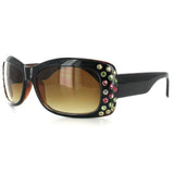"Broadway 7384" Women's Fashion Sunglasses with Colorful Austrian Crystals