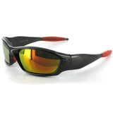 "Mantis" Polarized (anti-glare) Wrap Sports Sunglasses Flash Mirror Lens 100%UV