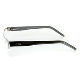 "Logan" Optical-Quality RX-Able Semi-Rimless Frames 53mm x 17mm x 135mm (Gunmetal)
