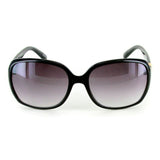 "Links" Fashion Oversized Sunglasses for Stylish Women (Black/Smoke)