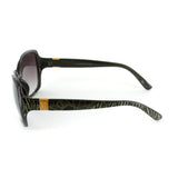 "Links" Fashion Oversized Sunglasses for Stylish Women (Black/Smoke)