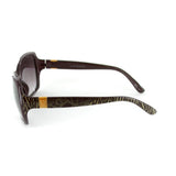 "Links" Fashion Oversized Sunglasses for Stylish Women (Brown/Smoke)