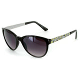 "Mosaic" Fashion Cateye Sunglasses with Patterned Temples for Stylish Women - Aloha Eyes
 - 1