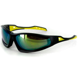 "Renegade" Wrap Around Sports Goggle Sunglasses w/ Mirror Revo Lenses - 100% UV - Aloha Eyes
 - 6