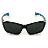 Aloha Kids "Splash" Polarized, 100% UV, Flexible Wrap Around Sunglasses for Boys and Girls (Black)