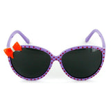 Aloha Kids "Lady Bugs" Polarized Sunglasses With Bow for Girls Age 4 & Up 100% UV (Purple)