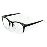 "Retrospective" Round Wayfarer Reading Glasses with Invisible Blended Bifocal for Men and Women