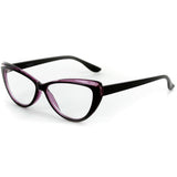 "Caribe" Reading Glasses with Colorful, Two-Tone Cateye Frames for Stylish Women