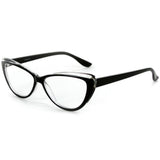 "Caribe" Reading Glasses with Colorful, Two-Tone Cateye Frames for Stylish Women