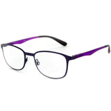 "Destiny" Metallic Wayfarer Reading Glasses in Four Fashion Colors for Women