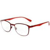 "Destiny" Metallic Wayfarer Reading Glasses in Four Fashion Colors for Women