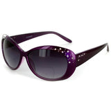 "Sea Dreams" Butterfly Reading Sunglasses with Interior Bifocal and Crystals for Women (Black +1.50)
