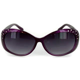 "Sea Dreams" Butterfly Reading Sunglasses with Interior Bifocal and Crystals for Women (Black +1.50)