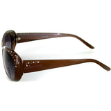 "Sea Dreams" Butterfly Reading Sunglasses with Interior Bifocal and Crystals for Women (Brown +1.00)